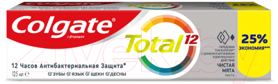 Зубная паста Colgate Total 12. Чистая мята (125мл)