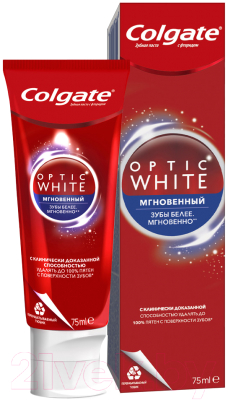 Зубная паста Colgate Optic White Мгновенный (75мл)