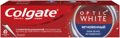 Зубная паста Colgate Optic White Мгновенный (75мл)