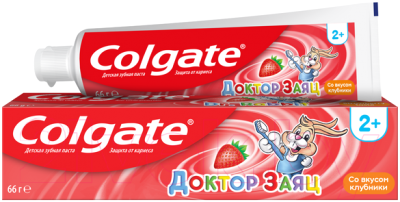 Зубная паста Colgate Доктор Заяц со вкусом клубники (50мл)