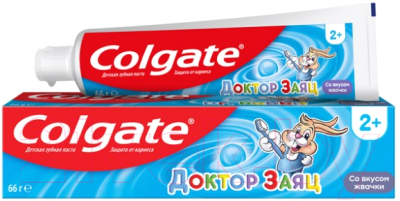 Зубная паста Colgate Доктор Заяц со вкусом жвачки (50мл)