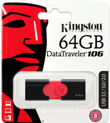 Usb flash накопитель Kingston DataTraveler 106 64GB (DT106/64GB)