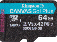 Карта памяти Kingston Canvas Go Plus microSDXC 64GB (SDCG3/64GBSP) - 