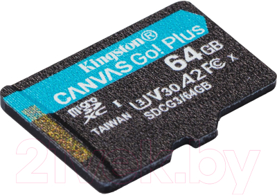 Карта памяти Kingston Canvas Go Plus microSDXC 64GB (SDCG3/64GBSP)