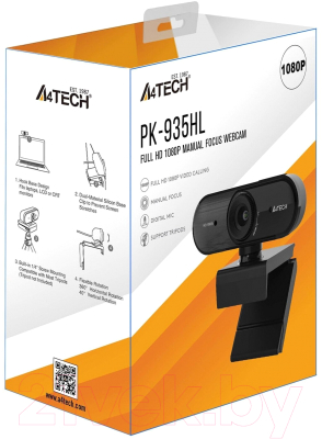 Веб-камера A4Tech PK-935HL (черный)