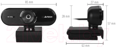 Веб-камера A4Tech PK-935HL (черный)