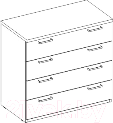Изображение товара Комод Шатура Flash светлый KA2-01.CG / 482780