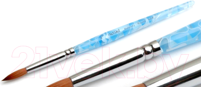 

Кисть для маникюра RuNail, Kolinsky Round NAR №6 0185