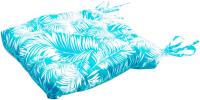 Подушка для садовой мебели Эскар Sky Palma 40x40 / 121262140 (белый/голубой) - 
