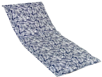 Подушка для садовой мебели Эскар Blue Palma 60x190 / 126569190 (белый/синий) - 