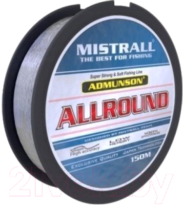 

Леска монофильная Mistrall, Прозрачный, Admunson Allround 0.25мм 150м / ZM-3333025