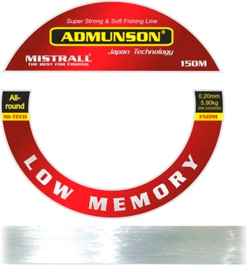 Леска монофильная Mistrall Admunson Big Low Memory 0.28мм 150м / ZM-3340028