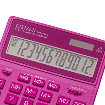 Калькулятор Citizen SDC-444 XRPKE (розовый)