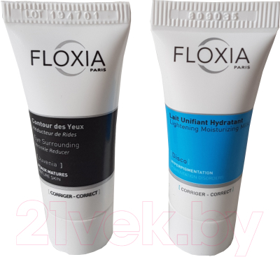 Набор косметики для лица и тела Floxia Disco молочко для лица и тела+Juvenia гель от морщин вокруг глаз (5мл+3мл)