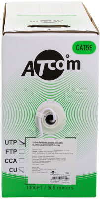 Кабель ATcom FTP CAT.5e AT3801 (305м)