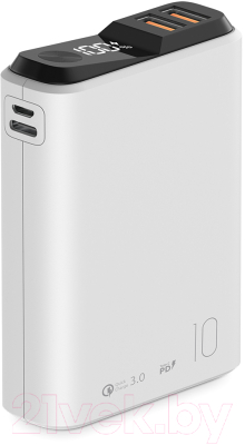 Портативное зарядное устройство Olmio QS-10 10000mAh / 038630 (белый)