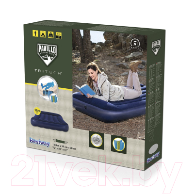 Надувная кровать Bestway Tritech Airbed / 67680