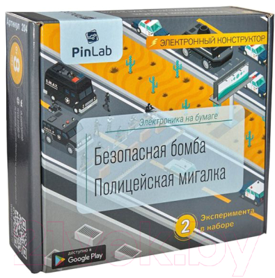 Научная игра PinLab Безопасная бомба. Полицейская мигалка / 204