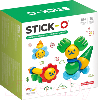 

Конструктор магнитный Stick-O, Forest Friends Set / 902002