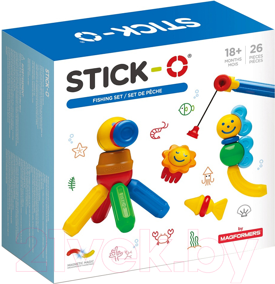 Конструктор магнитный Stick-O Fishing Set / 902006