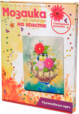 

Набор для творчества Волшебная мастерская, Мозаика из пайеток. Чаепитие / МХ-33