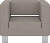 Кресло мягкое Euroforma Горизонт GORK Kardif/Woolen 11 (серый) - 