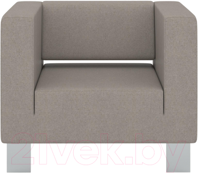 Кресло мягкое Euroforma Горизонт GORK Kardif/Woolen 11 (серый)