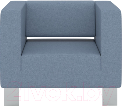 Кресло мягкое Euroforma Горизонт GORK Kardif/Woolen 15 (светло-синий)