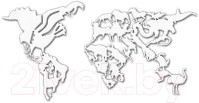 Декор настенный Arthata Карта в детскую 70x120-V / 122-6 (белый)