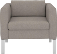 Кресло мягкое Euroforma Модерн MODK Kardif/Woolen 11 (серый) - 