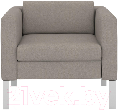 Кресло мягкое Euroforma Модерн MODK Kardif/Woolen 11 (серый)