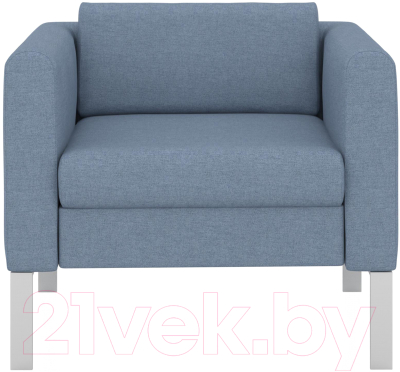 Кресло мягкое Euroforma Модерн MODK Kardif/Woolen 15 (светло-синий)