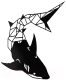 Декор настенный Arthata Акула 30x40-B / 123-1 (черный) - 