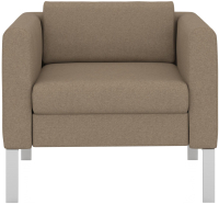 Кресло мягкое Euroforma Модерн MODK Kardif/Woolen 18 (коричневый) - 