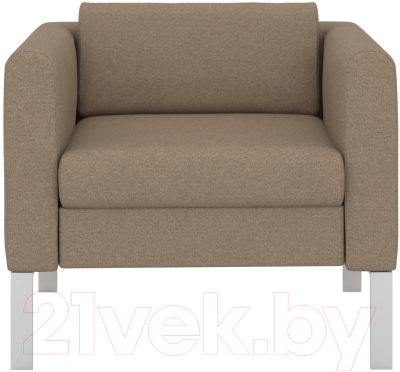Кресло мягкое Euroforma Модерн MODK Kardif/Woolen 18 (коричневый)