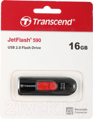 Usb flash накопитель Transcend JetFlash 590 16Gb (TS16GJF590K)