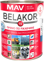 Грунт-эмаль MAV Belakor-15 Ral 5012 (1л, голубой матовый) - 