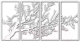 Декор настенный Arthata Ветви осени 50x110-V / 126-4 (белый) - 