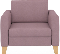 Кресло мягкое Euroforma Берген BERK Kardif/Woolen 08 (светло-фиолетовый) - 