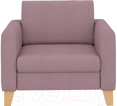 Кресло мягкое Euroforma Берген BERK Kardif/Woolen 08 (светло-фиолетовый)