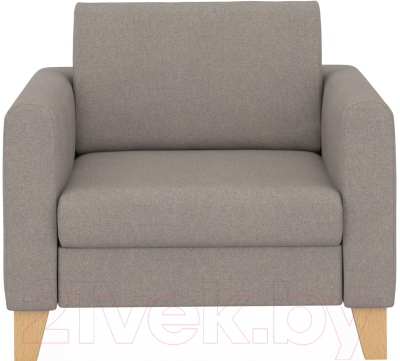 Кресло мягкое Euroforma Берген BERK Kardif/Woolen 11 (серый)