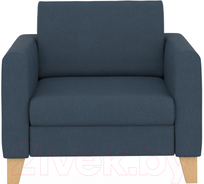 Кресло мягкое Euroforma Берген BERK Kardif/Woolen 26 (синий)