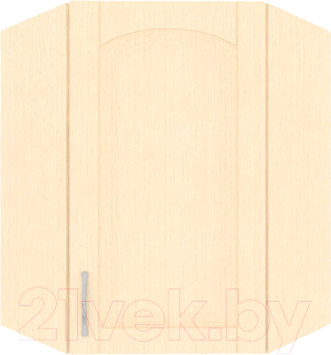Шкаф навесной для кухни Кортекс-мебель Корнелия Ретро ВШУ угловой (венге светлый)