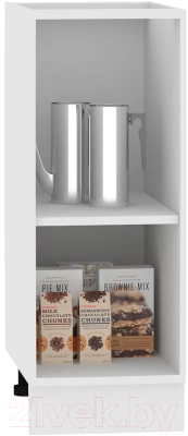 Шкаф-стол кухонный Кортекс-мебель Корнелия Ретро НШ30р без столешницы (ясень белый)