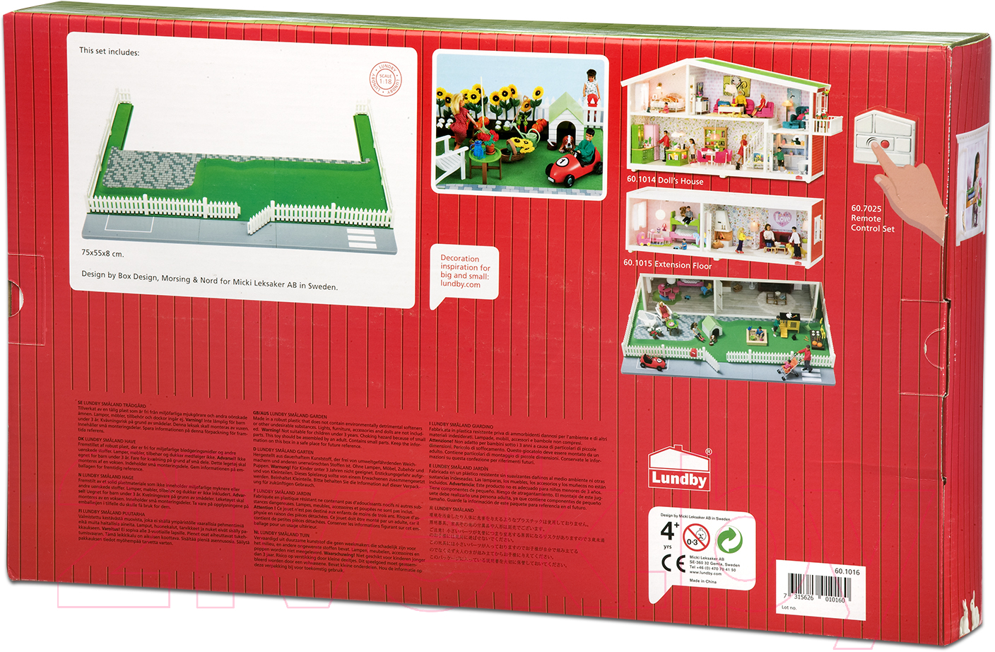 Аксессуар для кукольного домика Lundby Смоланд. Зеленый газон / LB-60101600