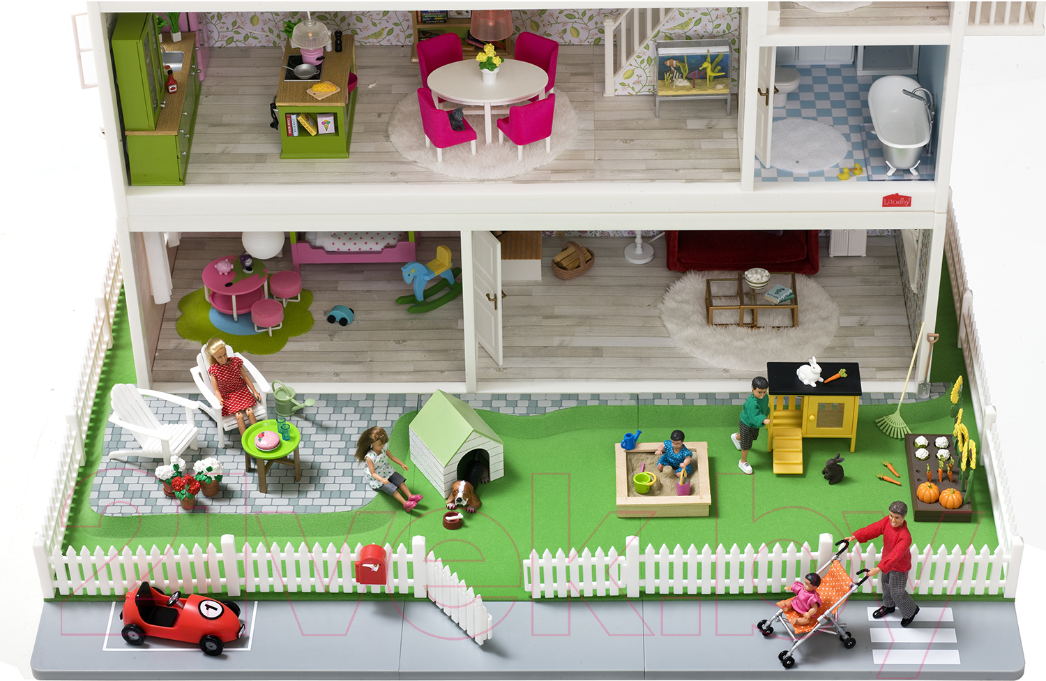 Аксессуар для кукольного домика Lundby Смоланд. Зеленый газон / LB-60101600