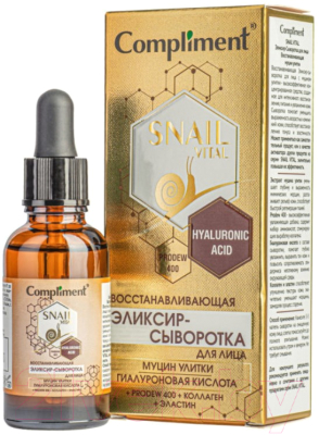 Изображение товара Сыворотка для лица Compliment Snail Vital Эликсир-сыворотка восстанавливающая муцин улитки (30мл)