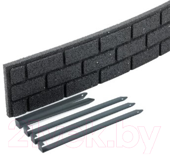 Бордюр садовый Multy Home Bricks EU5000164 (серый)