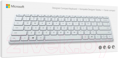 Клавиатура Microsoft Bluetooth Designer Compact Grey (21Y-00041)