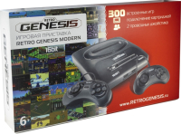 Игровая приставка Retro Genesis Sega Modern 300 игр + 2 джойстика - 